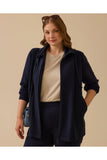 Plus size double fabric zippered jacket Gala-Xi