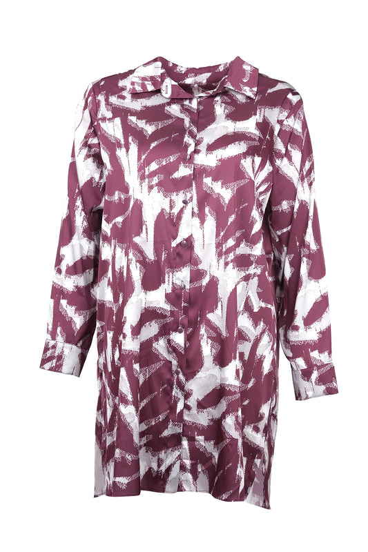 Plus size patterned shirt tunic Gala-Xi