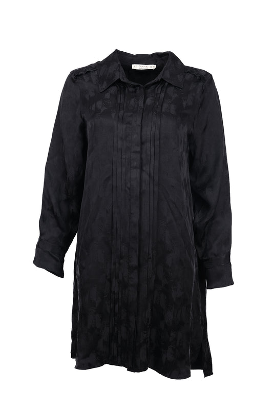 Plus size patterned tunic with pleat details, Gala-Xi