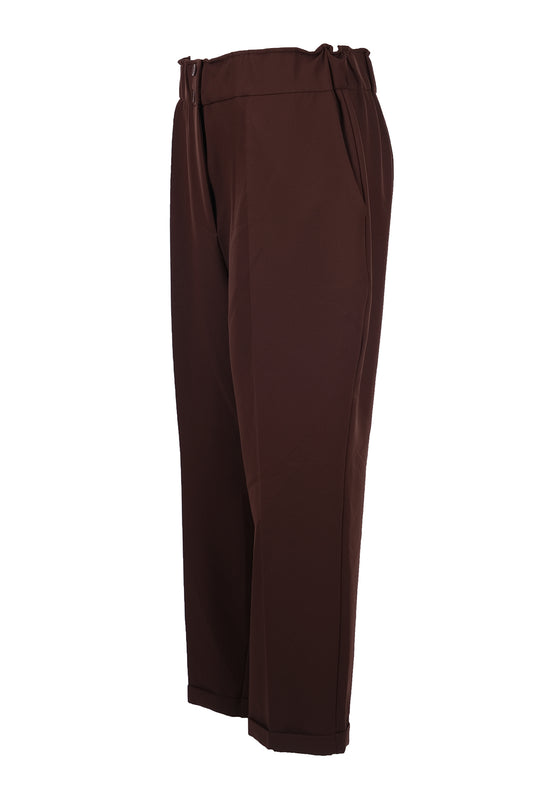 Plus size elastic waist ankle length trousers Gala-Xi