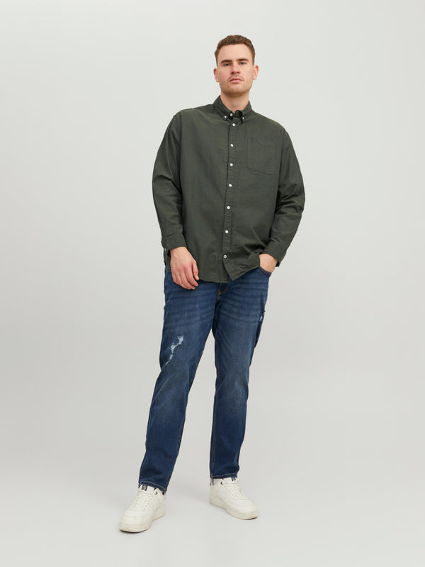 Jack&Jones Oversize Uzun Kol Minimalist Erkek Gömleği