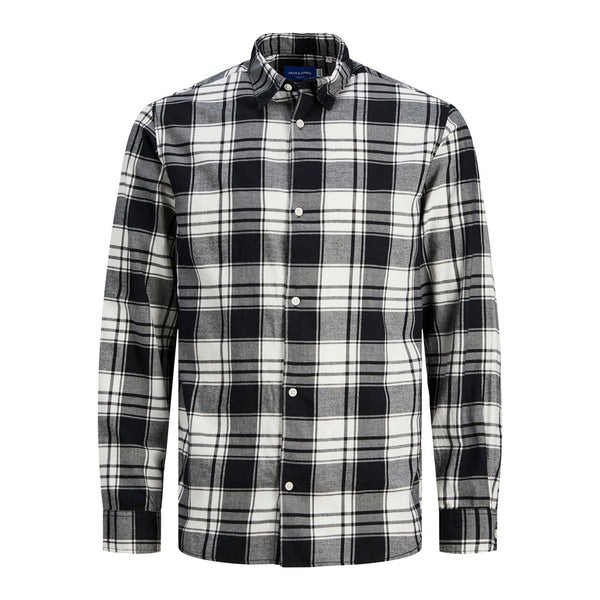 Jack&Jones Erkek Minimalist Kareli Uzun Kol Gömlek - Günlük Şıklık