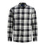 Jack&Jones Erkek Minimalist Kareli Uzun Kol Gömlek - Günlük Şıklık