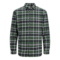 Jack&Jones Minimalist Uzun Kol Kareli Erkek Gömleği - Günlük Şıklık