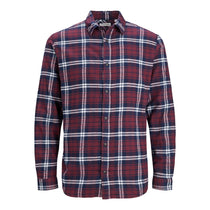 Jack&Jones Minimalist Uzun Kol Kareli Erkek Gömleği - Günlük Şıklık