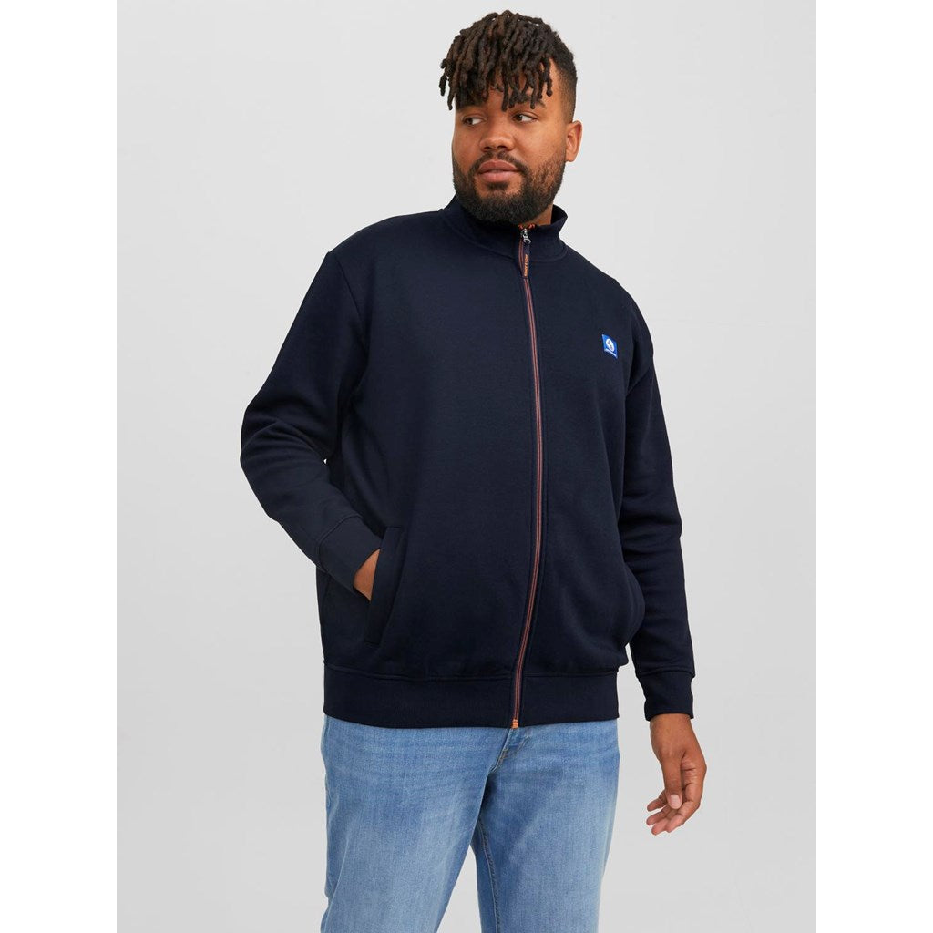 Jack&Jones Erkek Oversize Fermuarlı Yaka Sweatshirt - Günlük Kullanım Main image