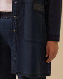 Plus Size Stone Embellished Jean Coat Gala-Xi