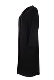 Plus size long cashmere coat with stone details Gala-Xi