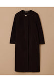 Plus size long cashmere coat with stone details Gala-Xi
