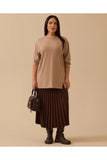 Plus size long-sleeved basic tunic Gala-Xi