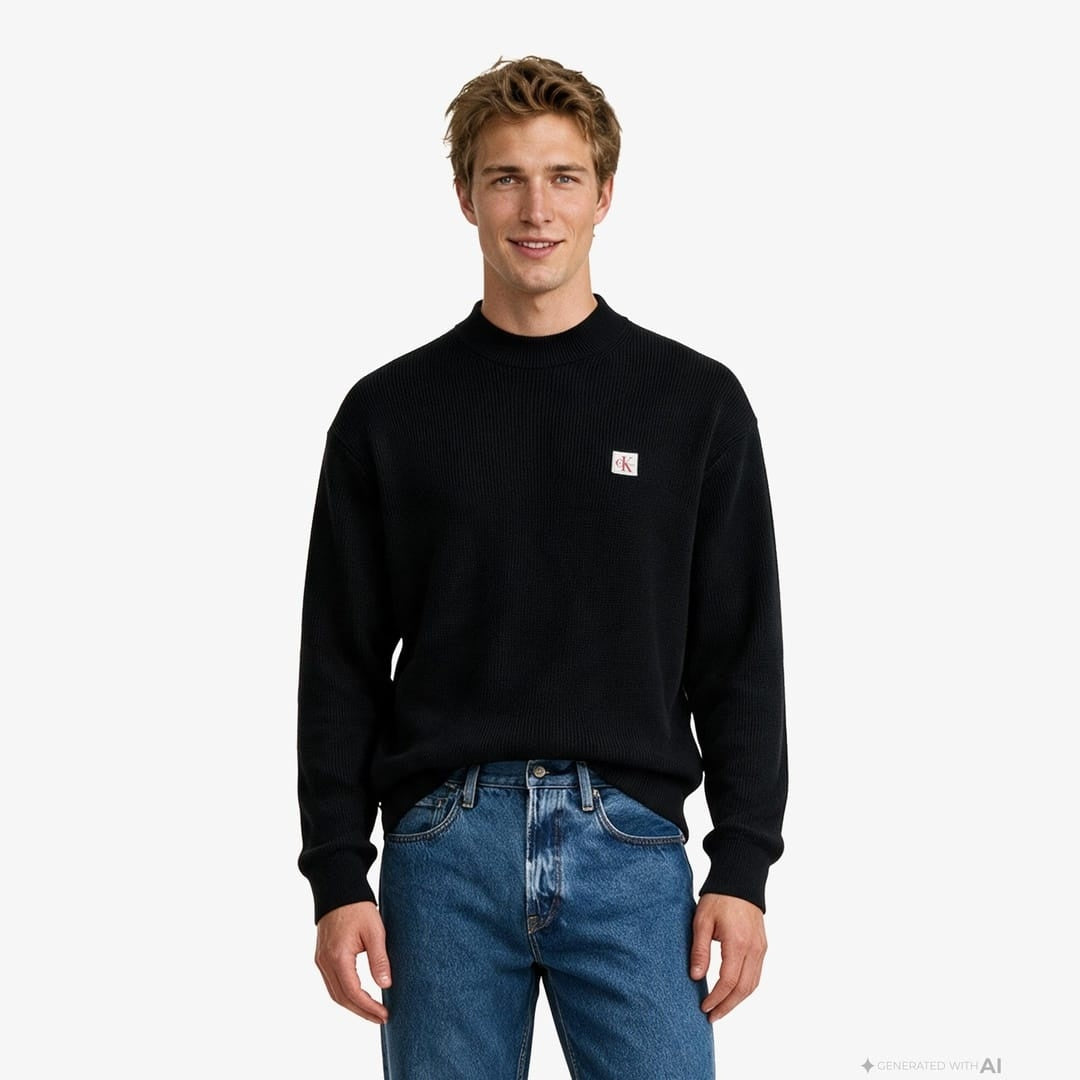 Calvin Klein Classic Cotton Bisiklet Yaka Erkek Triko LV04RH326G