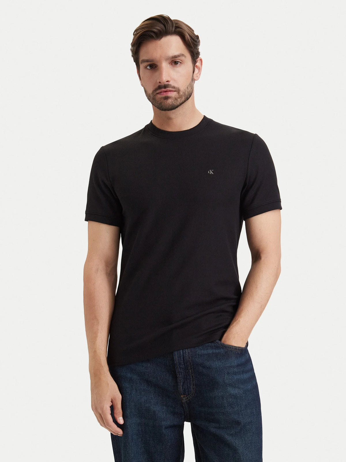 Calvin Klein Slim Micro Waffle Erkek T-Shirt LV04RF206G Main image
