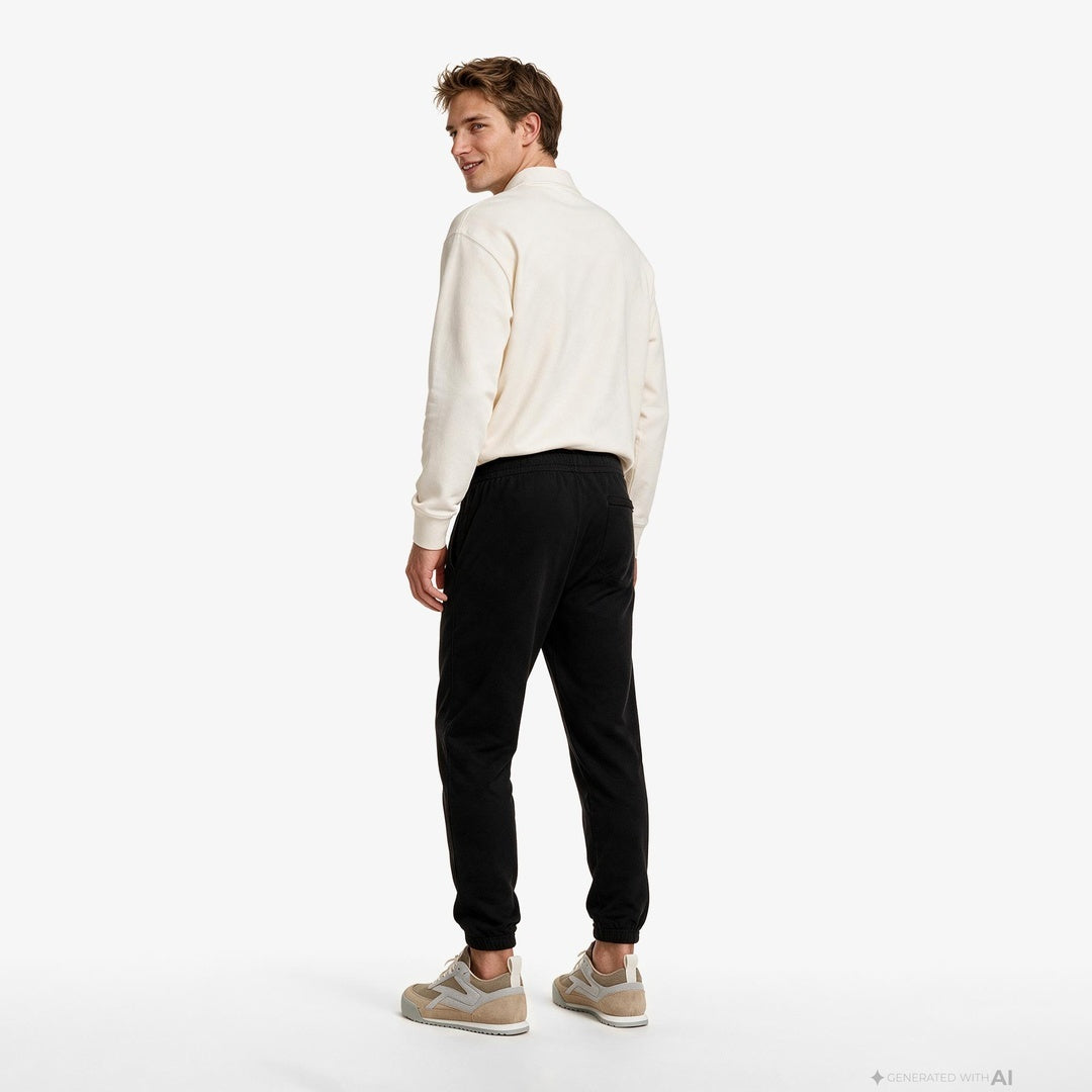 Calvin Klein Terry Crest Graphic Jogger Erkek Siyah Eşofman Altı LV04RH240G