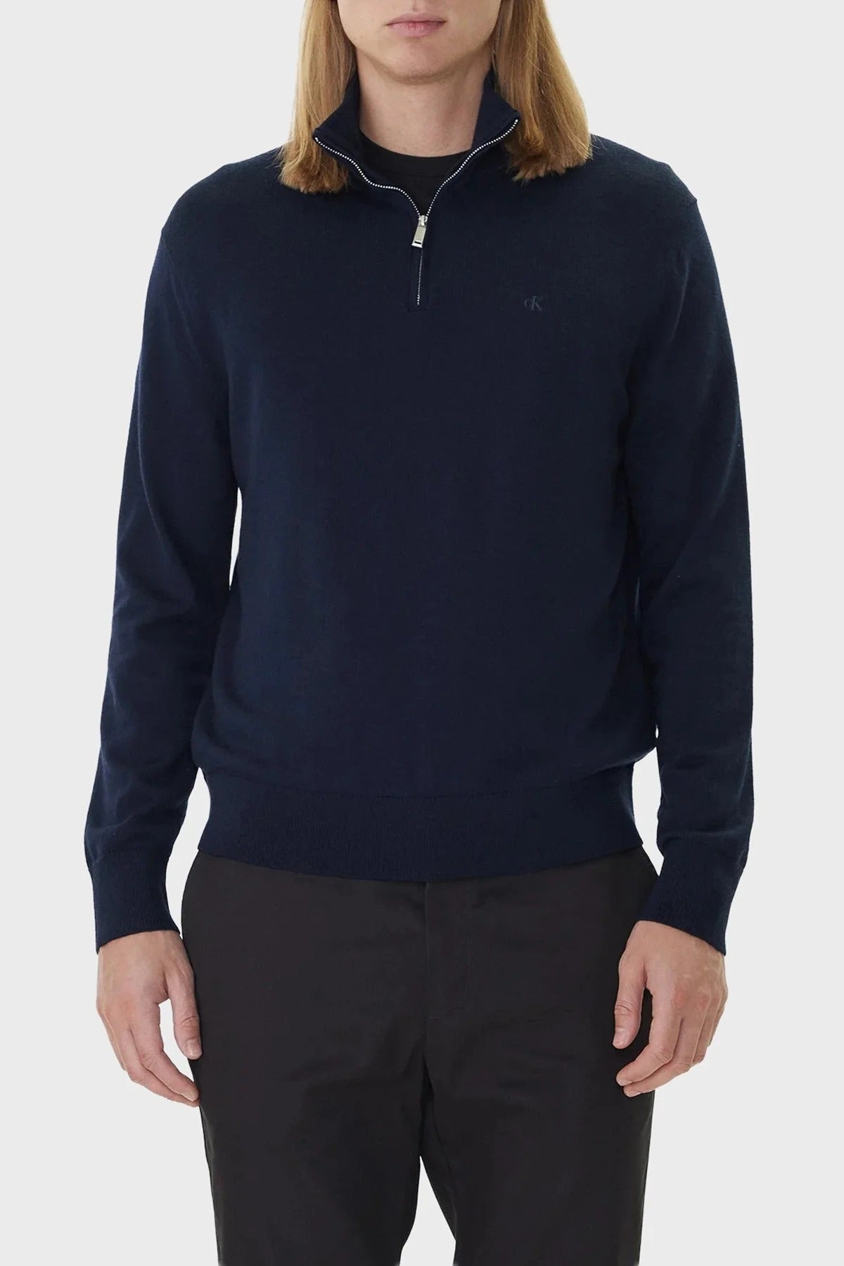 Calvin Klein Uzun Kollu Yakası Fermuarlı Erkek Triko LV040BM356 Secondary image
