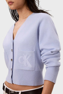 Calvin Klein Yün Karışımlı V Yaka Düğmeli Kadın Hırka LV044H327G