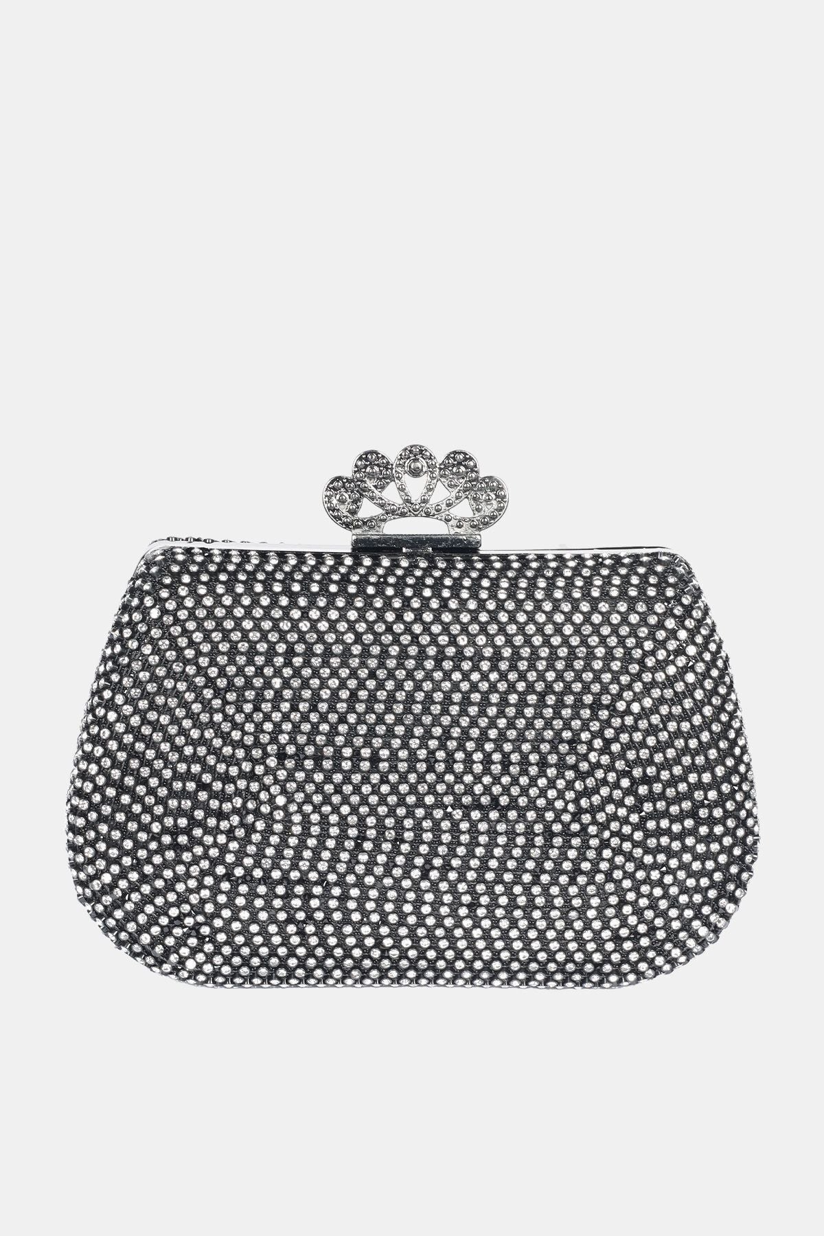 Explosion Taşlı El Çantası Clutch Özel Gün Parti Şık Main image