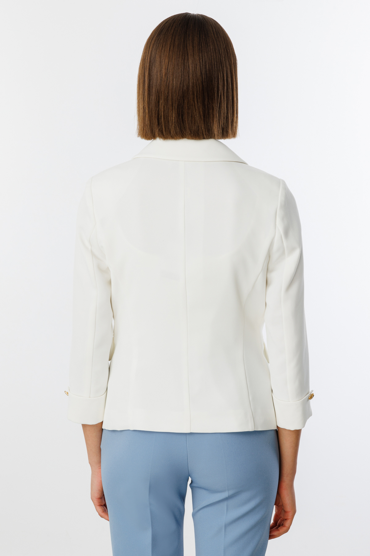 Ekol Minimalist 3/4 Kol Kadın Blazer Ceket - Günlük & Ofis Şıklığı