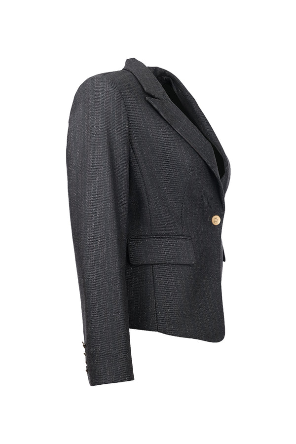 Ekol Minimalist Uzun Kol Crop Blazer Ceket - Şık ve Modern