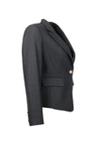 Ekol Minimalist Long-Sleeve Crop Blazer Jacket - Stylish and Modern