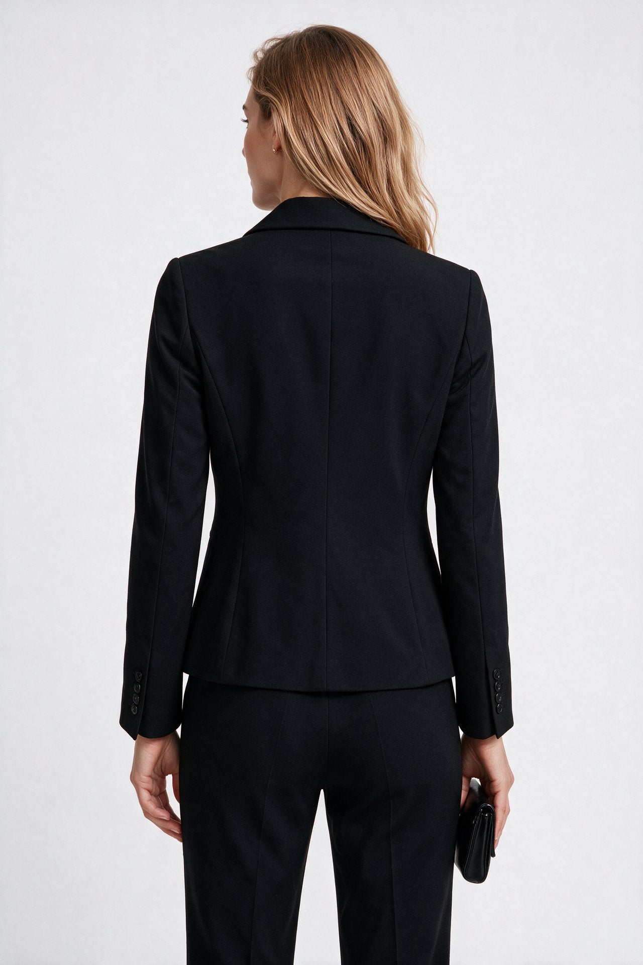 Ekol Kadın Çentikli Yaka Tek Düğmeli Normal Kesim Uzun Kollu Blazer Ceket