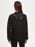 Women's Self-Jacquard Relaxed Fit Unlined Jacket by Faik Sönmez