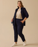 Plus size double fabric zippered jacket Gala-Xi