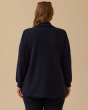 Plus size double fabric zippered jacket Gala-Xi