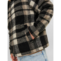 Jack&Jones Oversize Kareli Fermuarlı Erkek Ceket - Vintage Streetwear