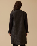 Plus Size Patterned Jacquard Jacket Set Gala-Xi