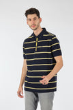 Claudio Campione Çizgili Polo Yaka Regular Fit Erkek T-Shirt