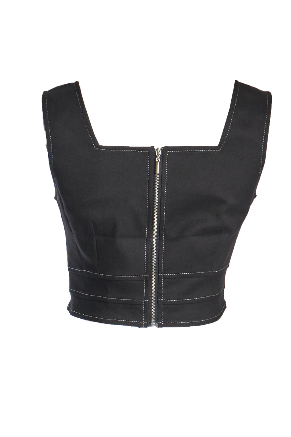 Ysatis Minimalist Kare Yaka Kadın Crop Top - Günlük Kombinler İçin