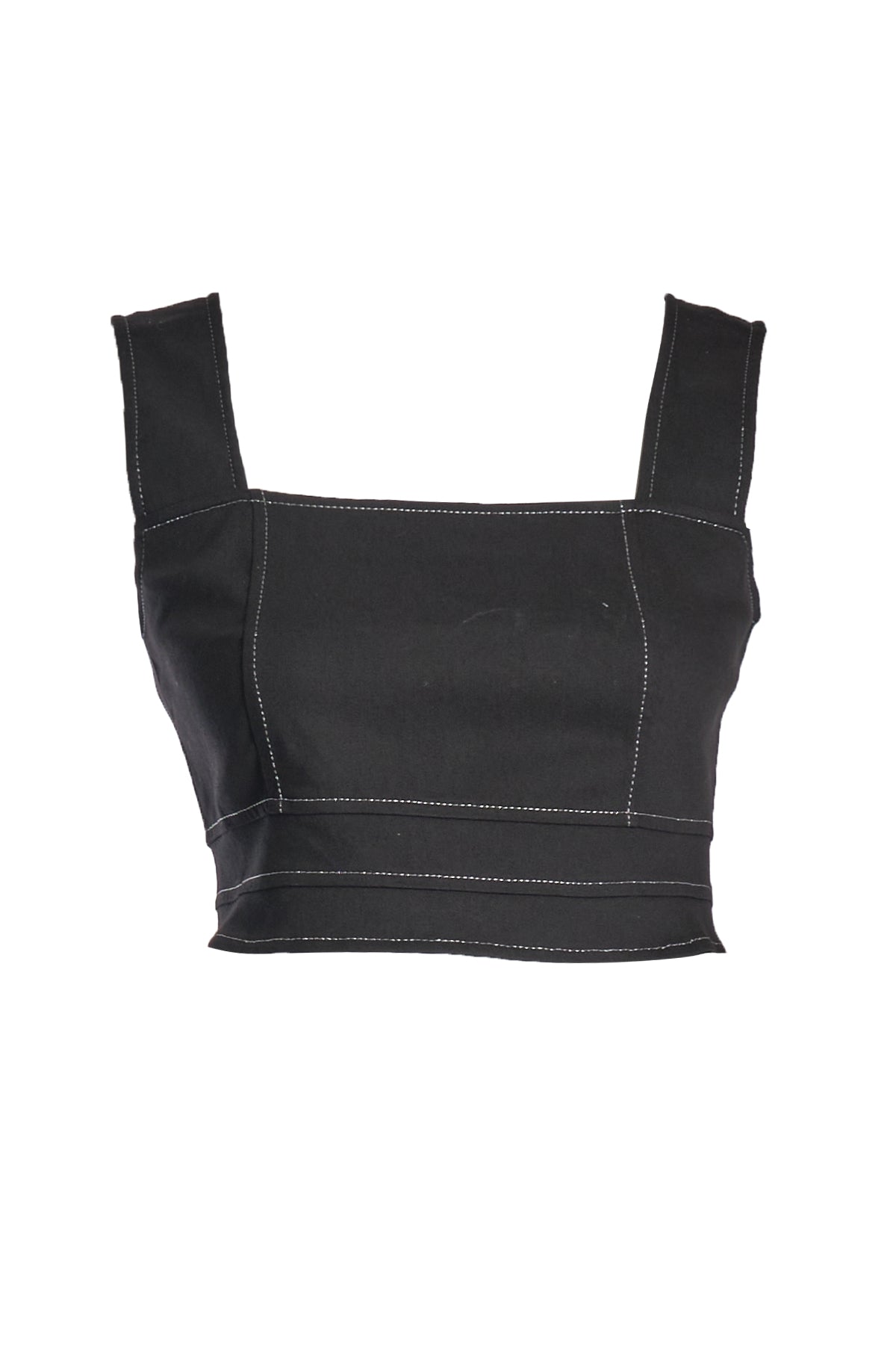 Ysatis Minimalist Kare Yaka Kadın Crop Top - Günlük Kombinler İçin Secondary image