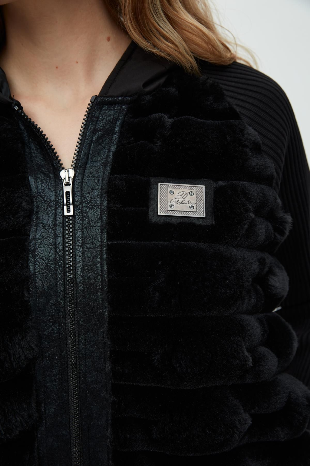 Daido Kadın Oversize Peluş Fermuarlı Kaban - Yeni Sezon