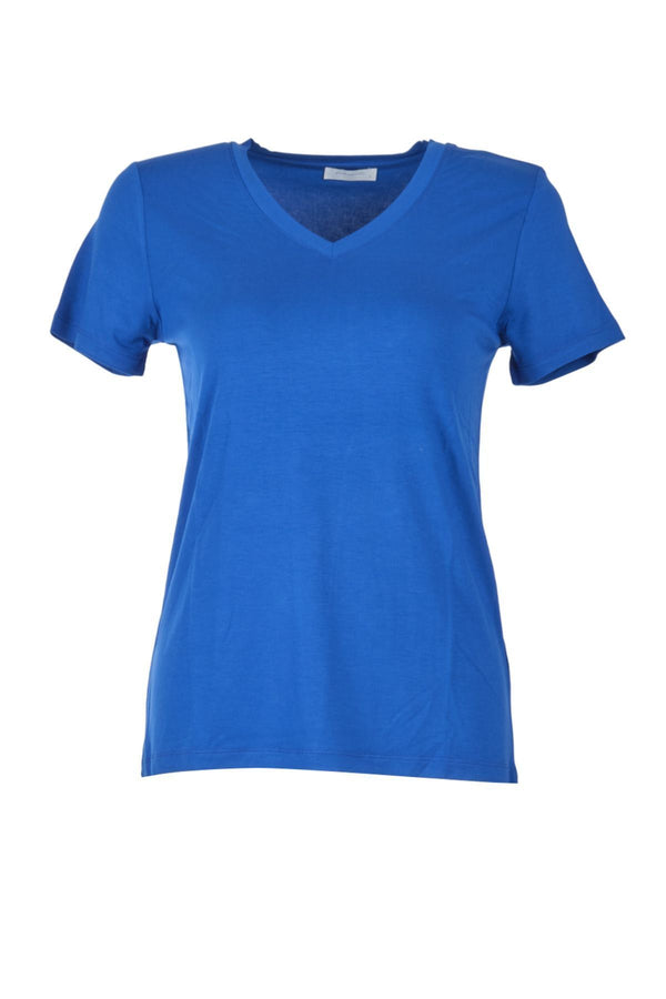 Daido Kadın V Yaka Kısa Kol Minimalist T-Shirt - Rahat ve Şık