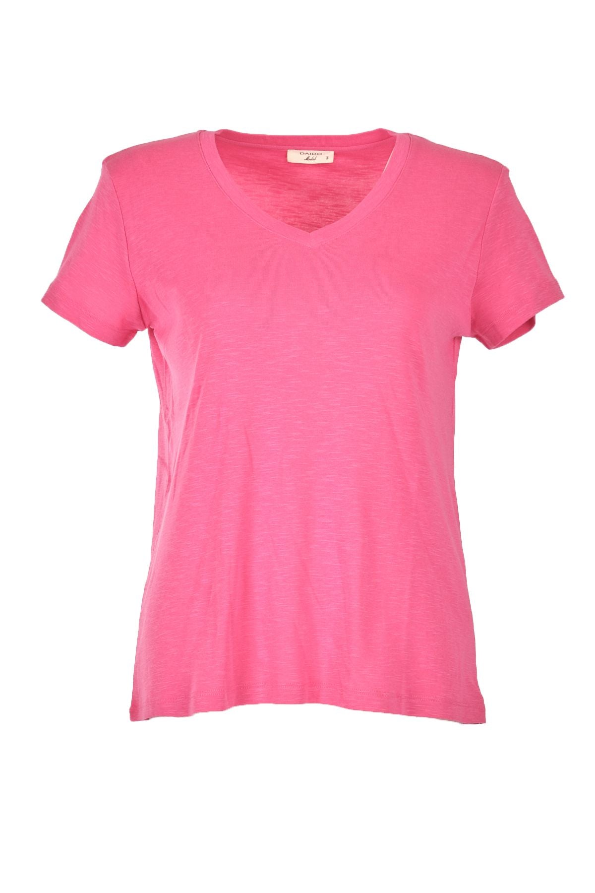 Daıdo Oversize V Yaka Kısa Kol Kadın T-Shirt - Rahat ve Şık Günlük Kombin Main image