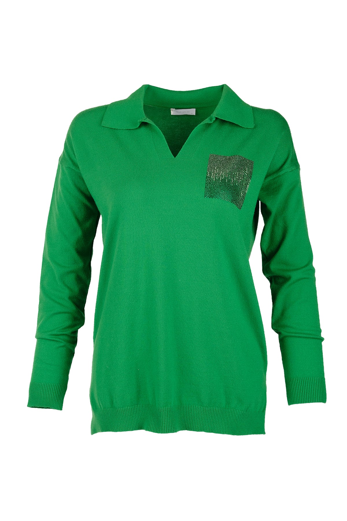 Daıdo Oversize Polo Yaka Kadın Tişört - Minimalist Tarz Main image