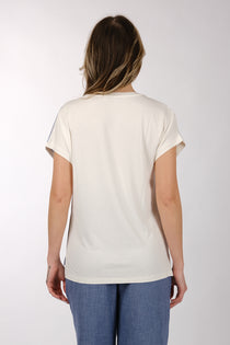 Daıdo Minimalist V Yaka Kısa Kol Kadın T-Shirt - Günlük Şıklık
