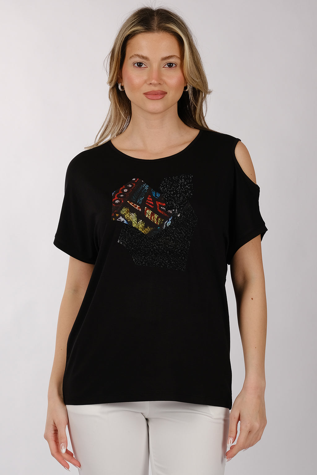 Daido Oversize Omuz Detaylı Kısa Kol Minimalist Kadın T-Shirt