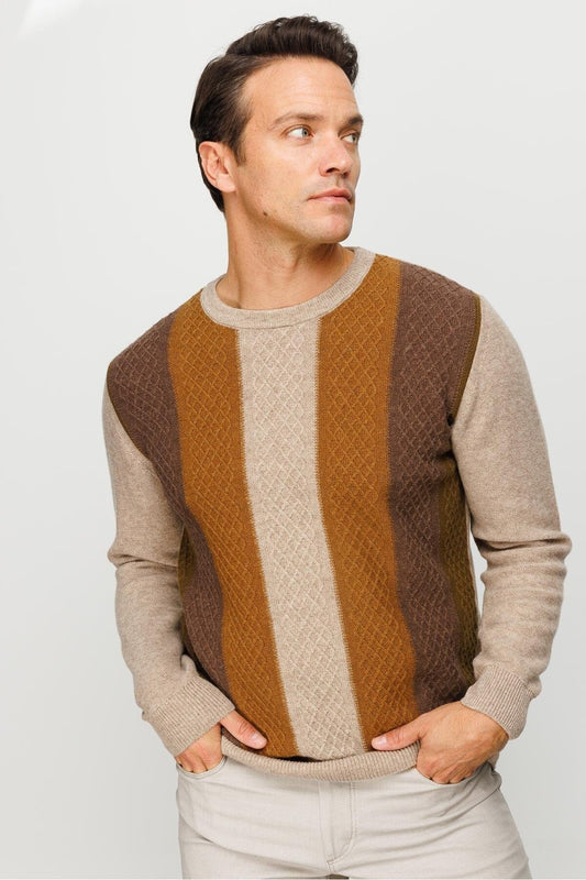 Patterned Men's Sweater DSN24K23505