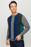 Patterned Men's Sweater DSN24K23505