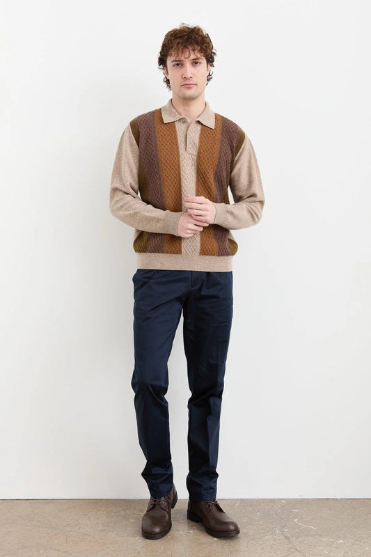 Patterned Men's Sweater DSN24K23507