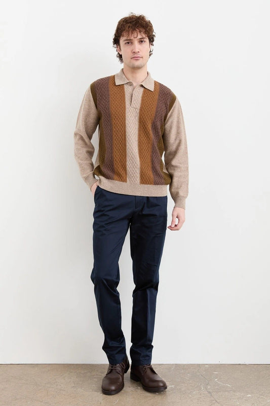 Patterned Men's Sweater DSN24K23507