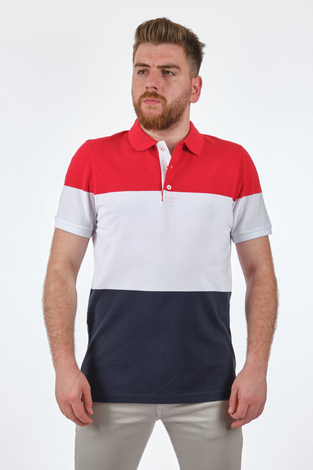 Desen Erkek Minimalist Polo Yaka Kısa Kol T-Shirt - Günlük Şıklık