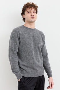 Desen Erkek Minimalist Yuvarlak Yaka Uzun Kol Kazak - Günlük Stil