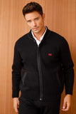 Men's Patterned Minimalist Long-Sleeve Sweater Jacket - Casual & Stylish
