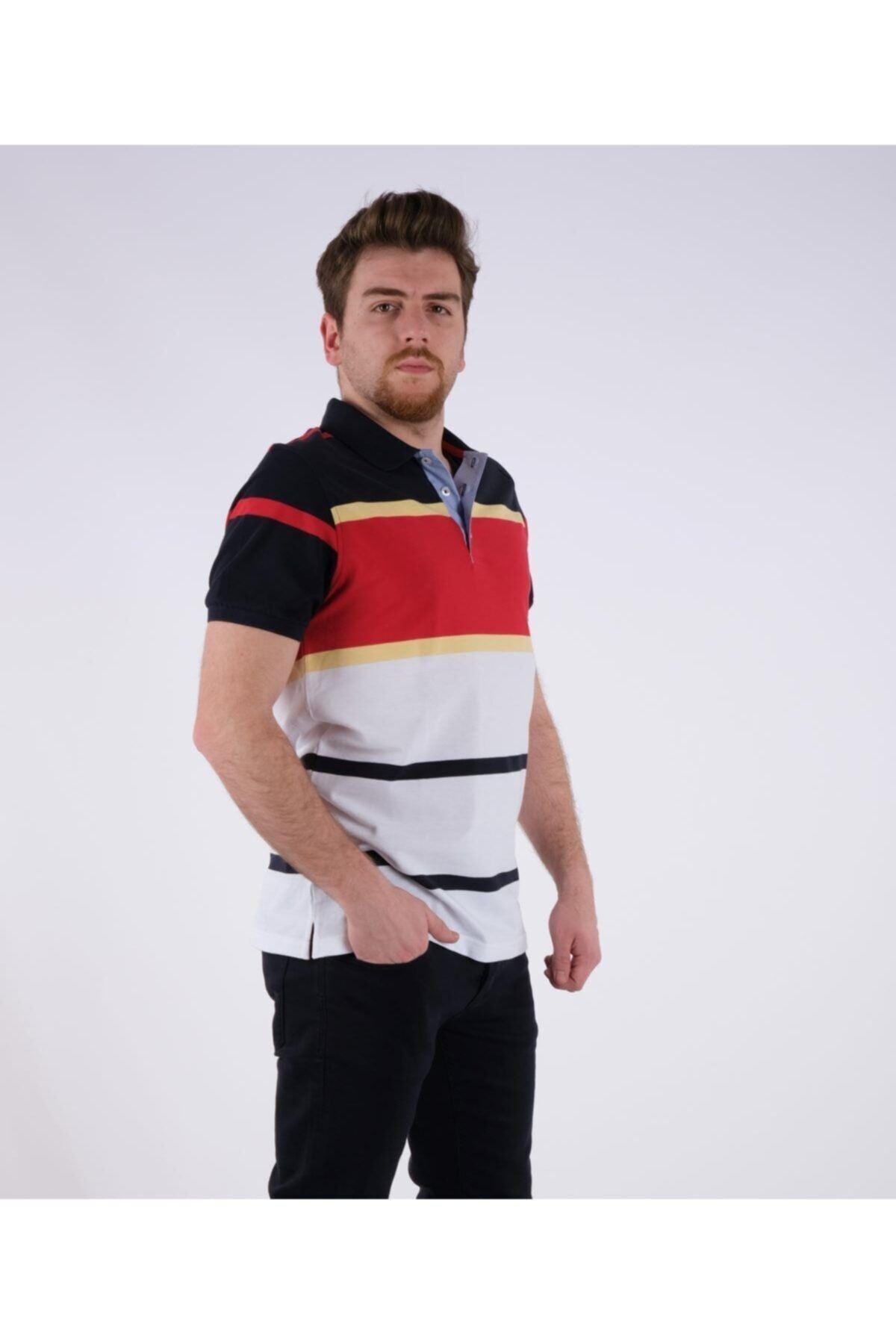 Desen Minimalist Polo Yaka Kısa Kol Erkek T-Shirt - Günlük Şıklık Main image