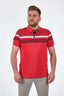 Desen Polo Yaka Erkek T-Shirt - Kısa Kol - Minimalist Stil