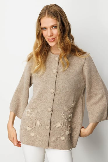 Patterned Women's Jacket 25KDSN25015