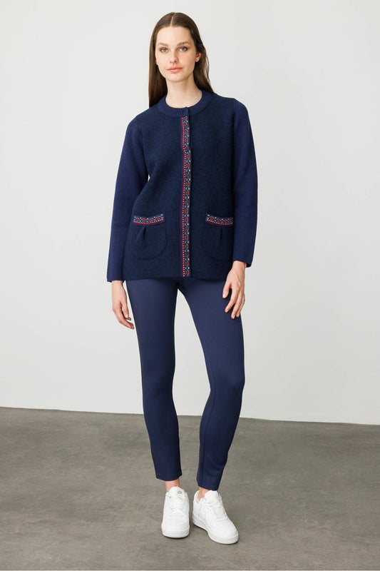 Patterned Women's Jacket 25KDSN25018