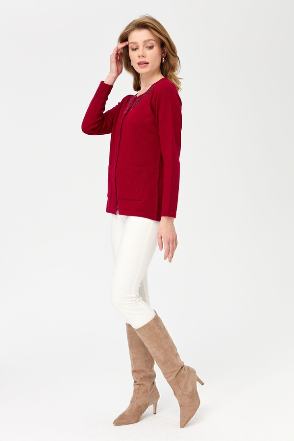 Desen Kadın Oversize Nakışlı Minimalist Ceket - Yeni Sezon